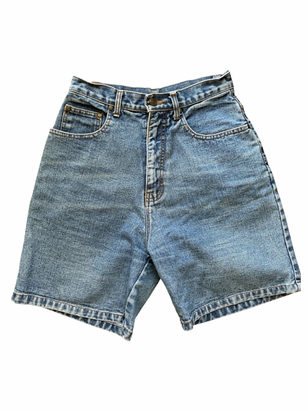 R&R Denim Shorts High Rise Mom Jean Jorts Light Wash Vintage Style 90s Y2K